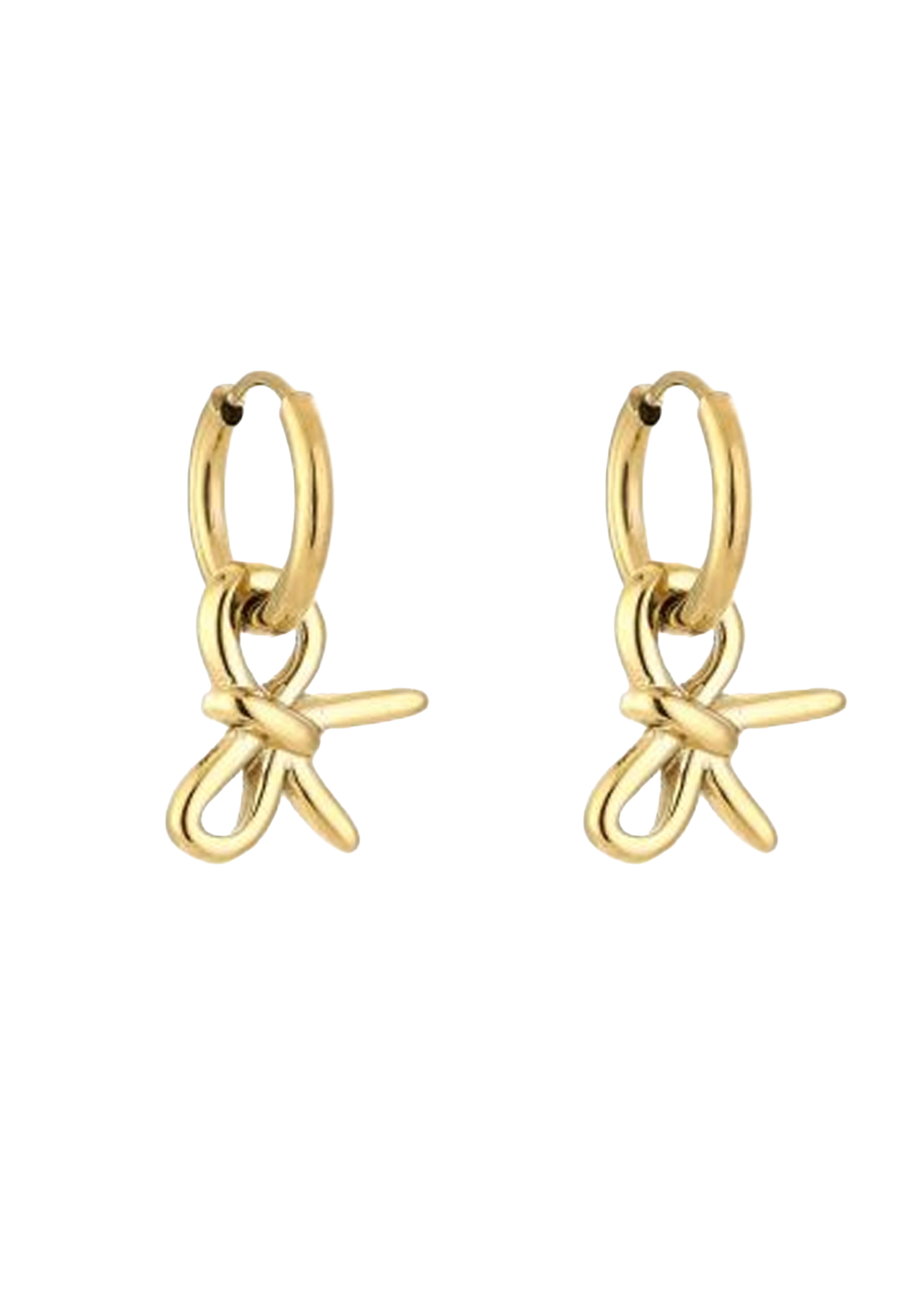 Oorbellen Hanger Ribbon Gold
