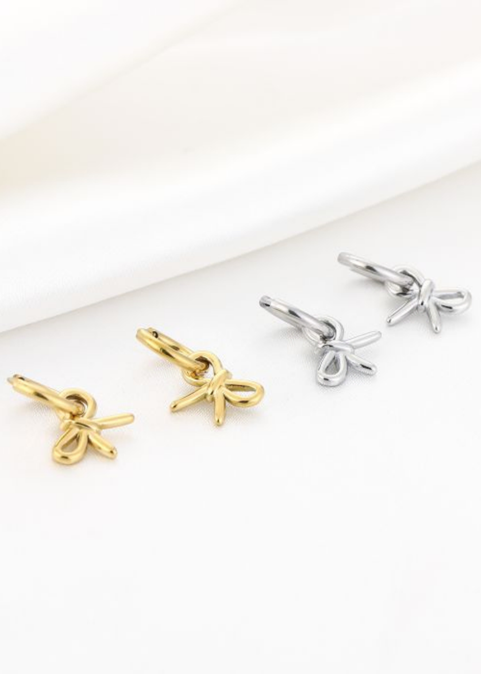 Oorbellen Hanger Ribbon Gold