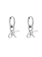 Oorbellen Hanger Ribbon Silver