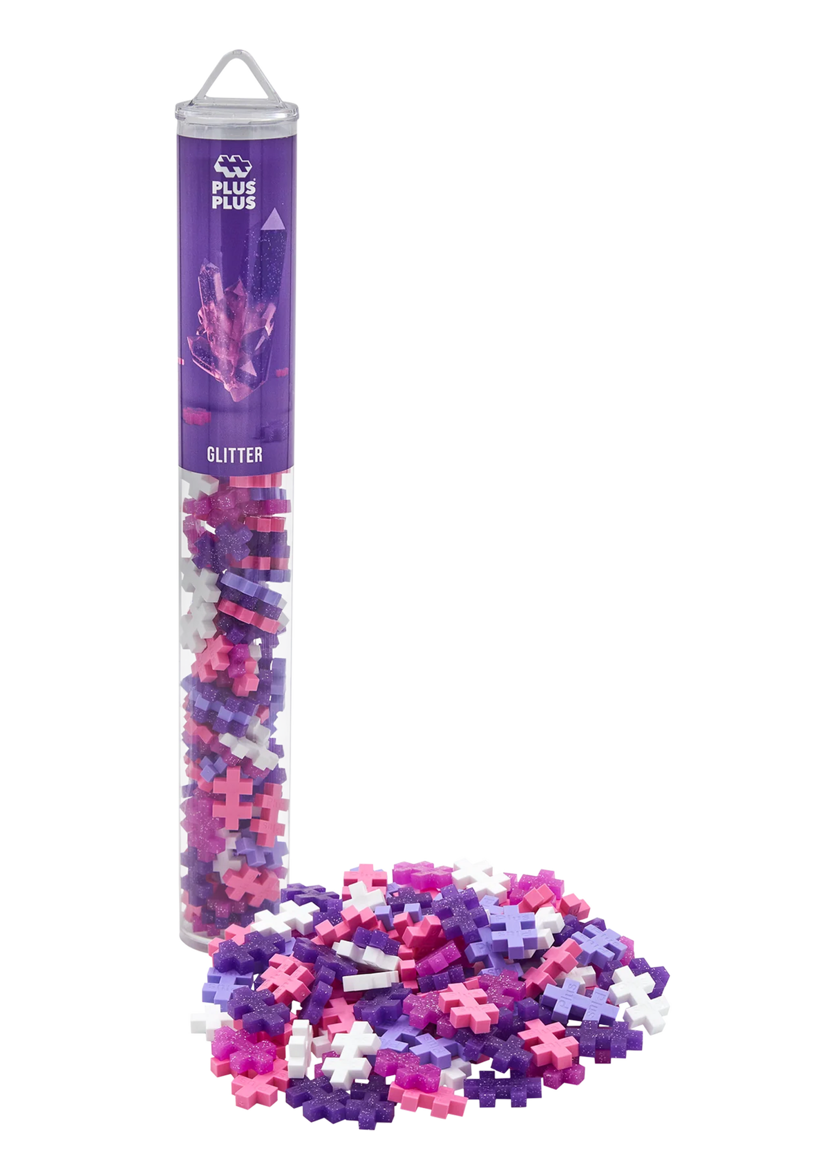 Plus-Plus Tube 100 stuks | Glitter mix