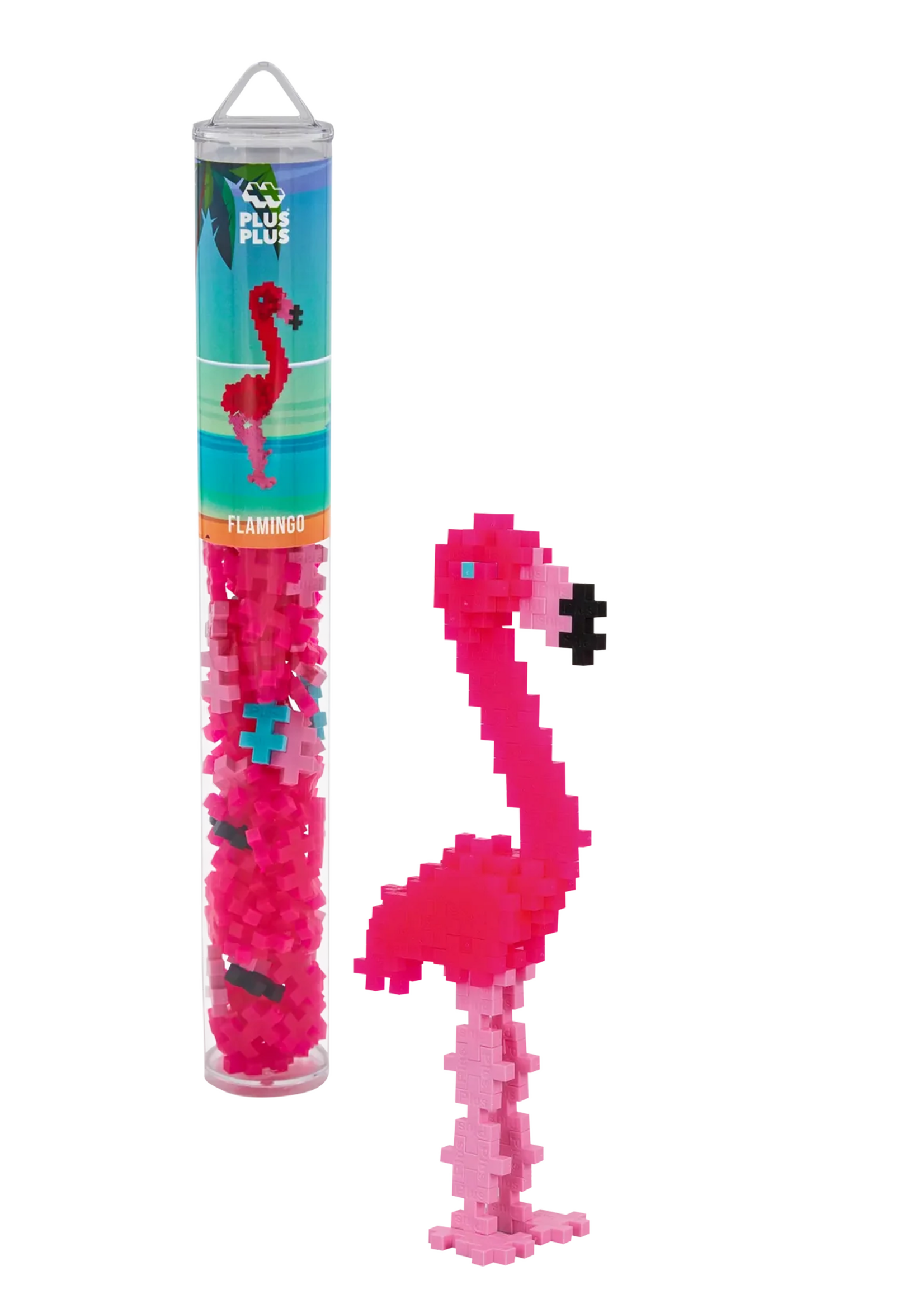Plus-Plus Tube 100 stuks | Flamingo