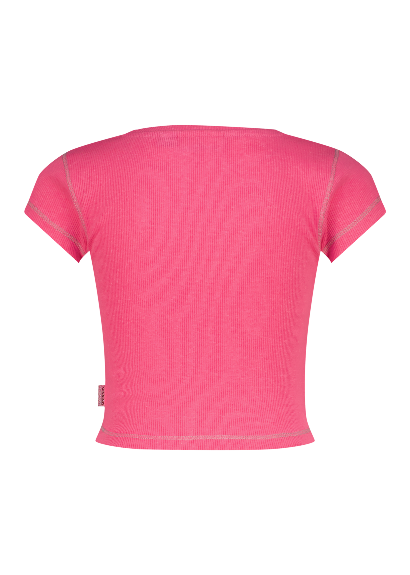 Vingino Basic Crop Rib Tee Neon Pink