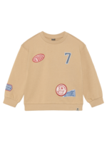 Daily 7 Oversized Sweater Badges Latte Sand