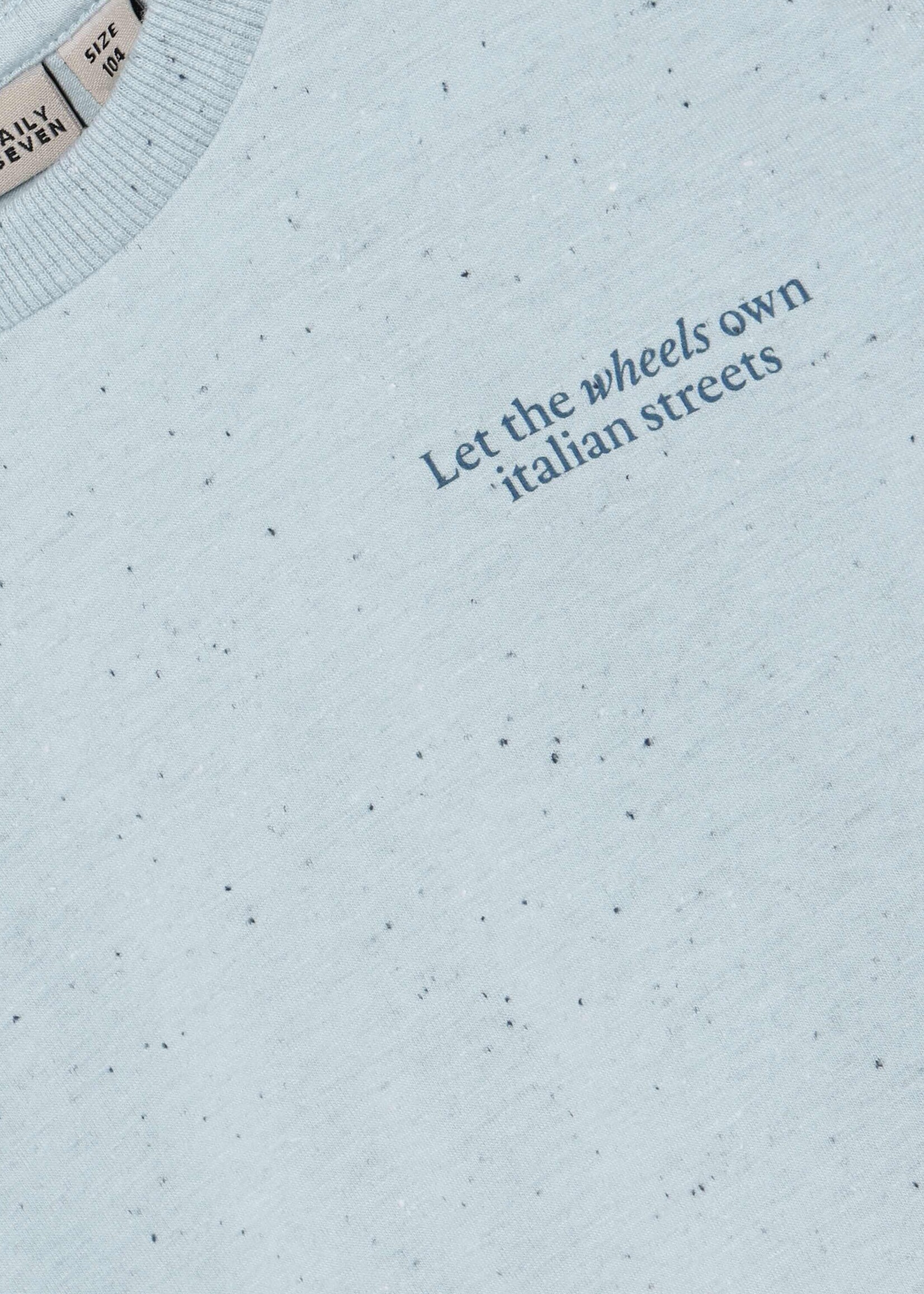 Daily 7 T-shirt Nappy Backprint  Celestial Blue