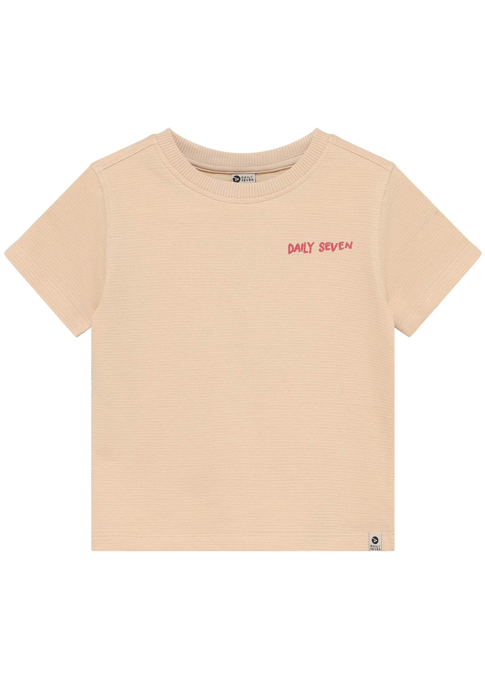Daily 7 T-shirt Backprint Latte Sand