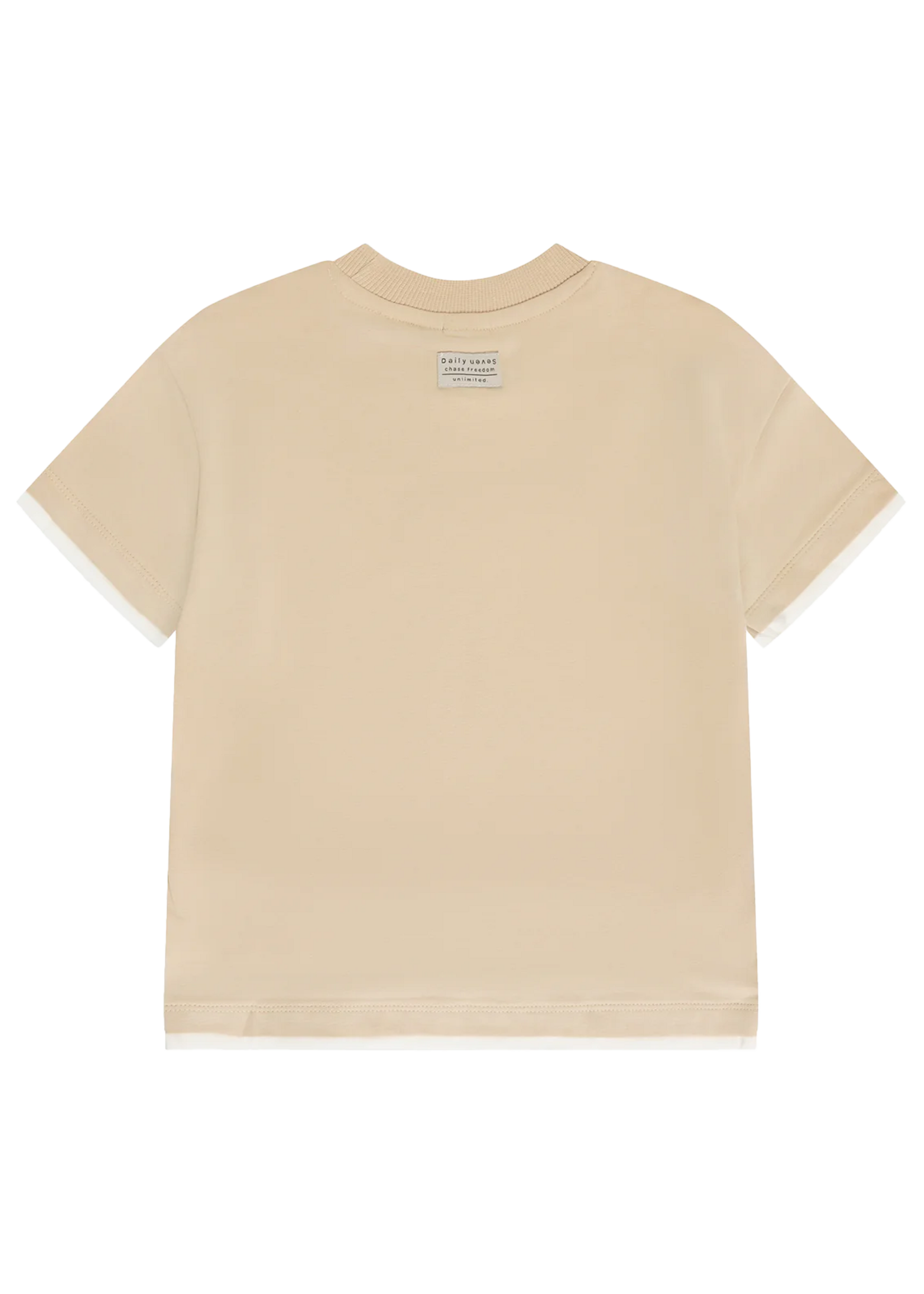 Daily 7 Oversized T-shirt Artwork Latte Sand