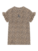 Daily 7 T-shirt Dress Allover Print Sandshell