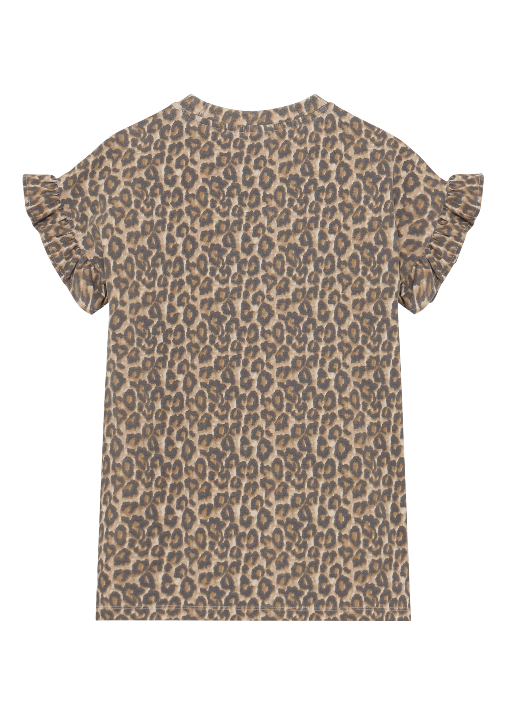 Daily 7 T-shirt Dress Allover Print Sandshell