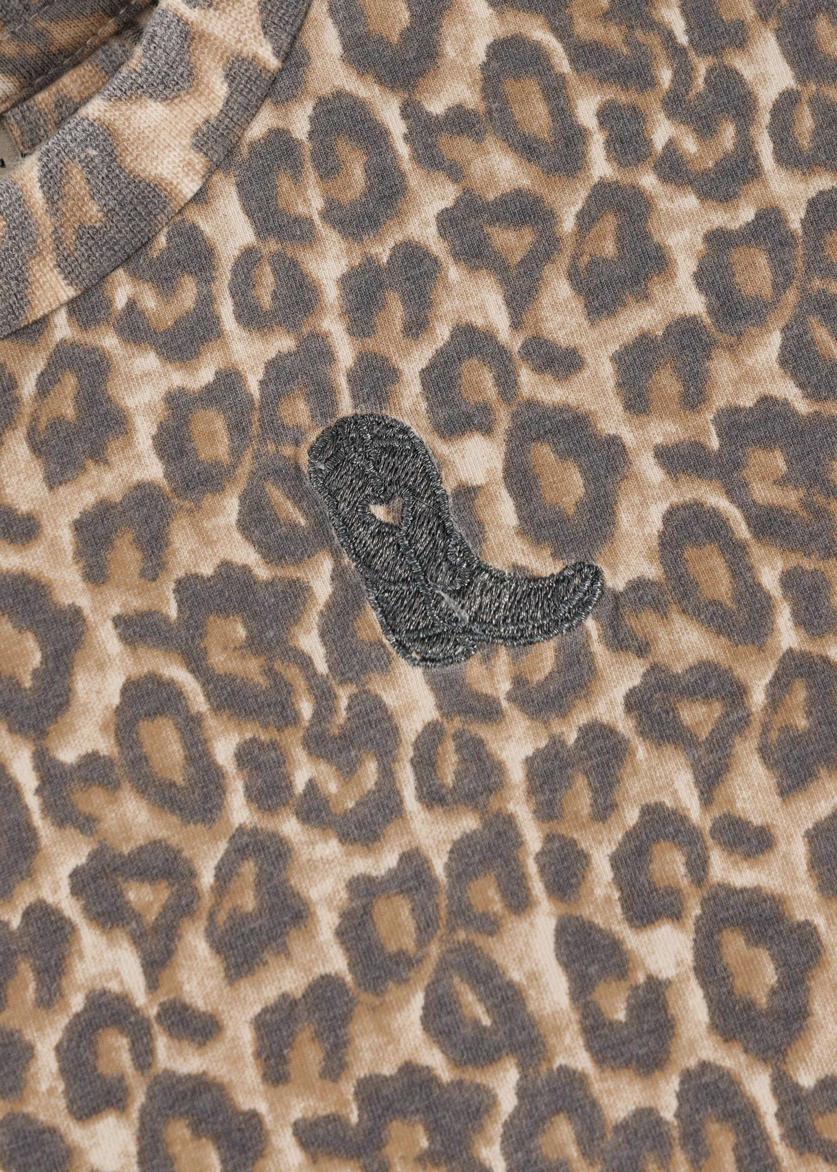 Daily 7 T-shirt Dress Allover Print Sandshell