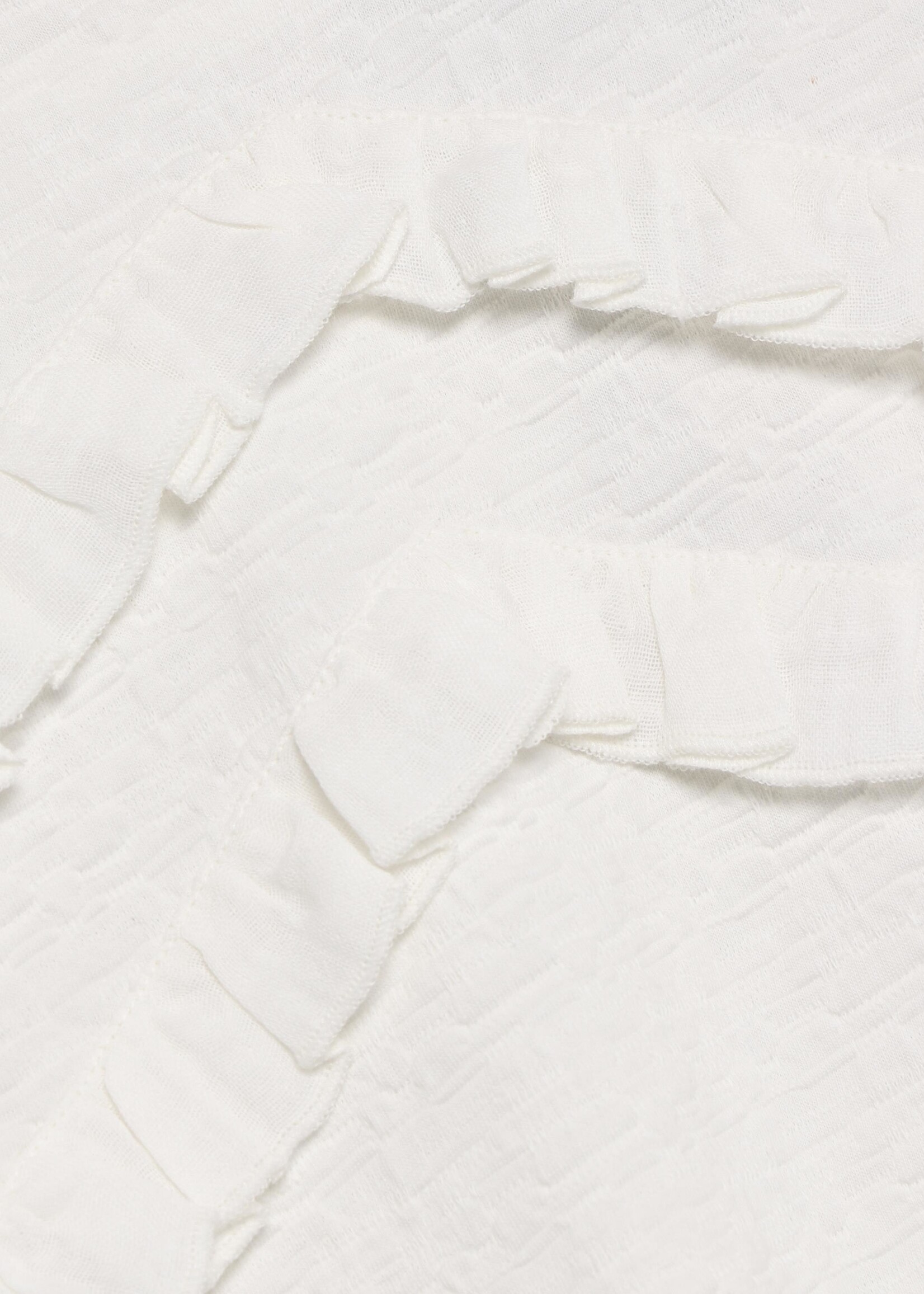 Daily 7 T-shirt Longsleeve Ruffle Egret