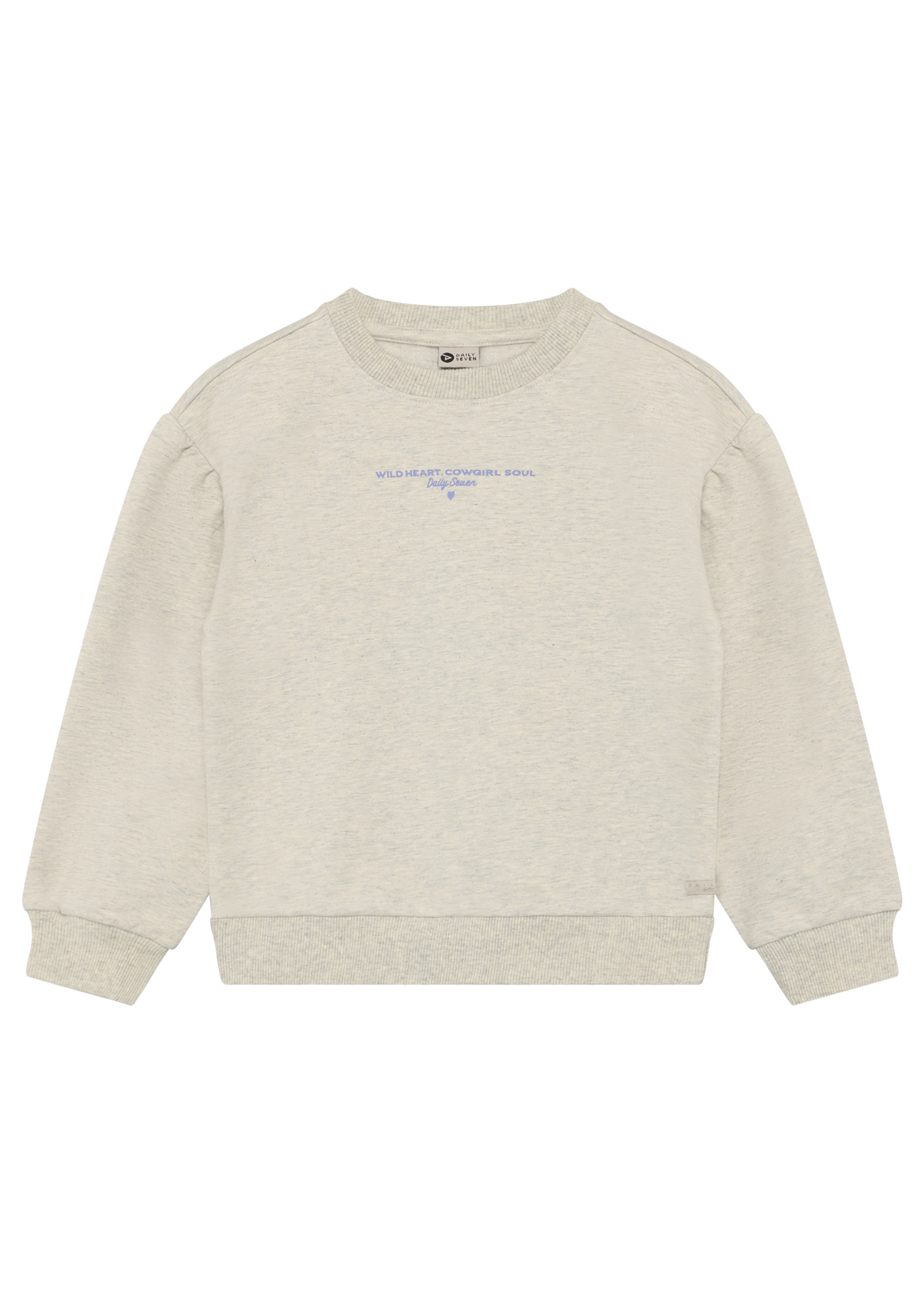 Daily 7 Sweater Backprint Creme Grey Melange