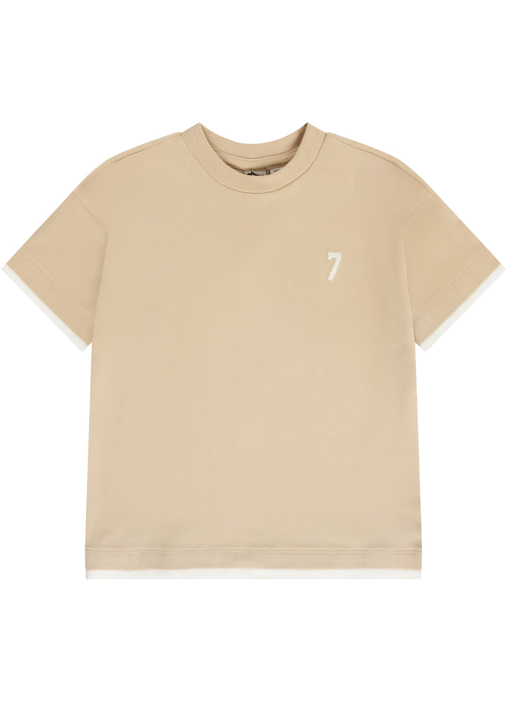 Daily 7 Oversized T-shirt Artwork Latte Sand