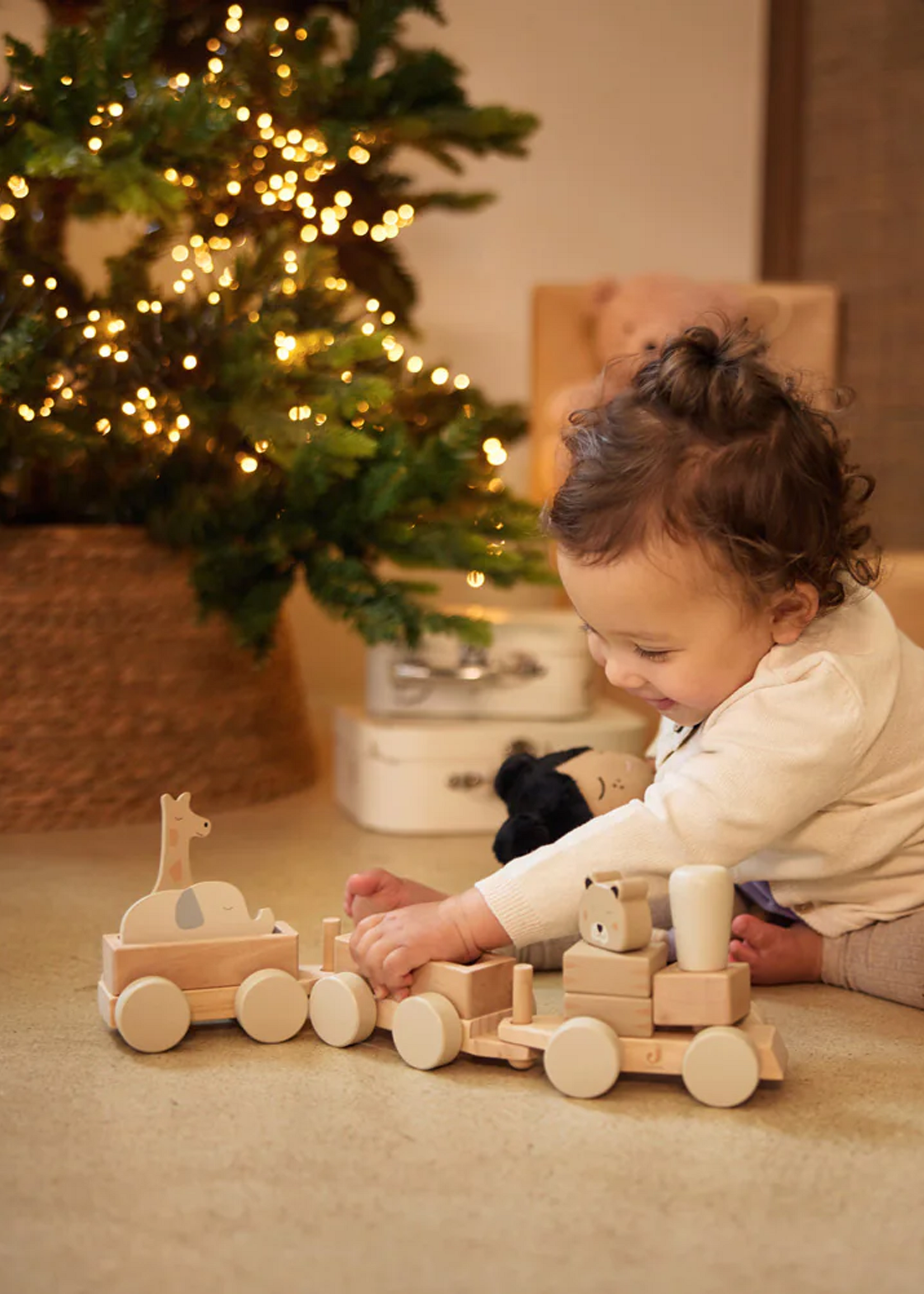 Jollein Houten Speelgoedtrein - Jungle Jambo