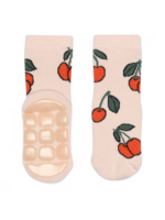 Melton Cherries socks anti-slip | Crystal Pink