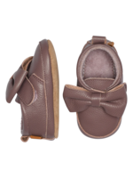 MP Denmark Bow leather slippers | Elderberry