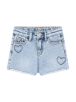 Daily 7 Denim Shorts Heart Blue Denim