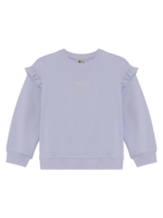 Daily 7 Sweater Ruffle Sleeve Icelandic Blue