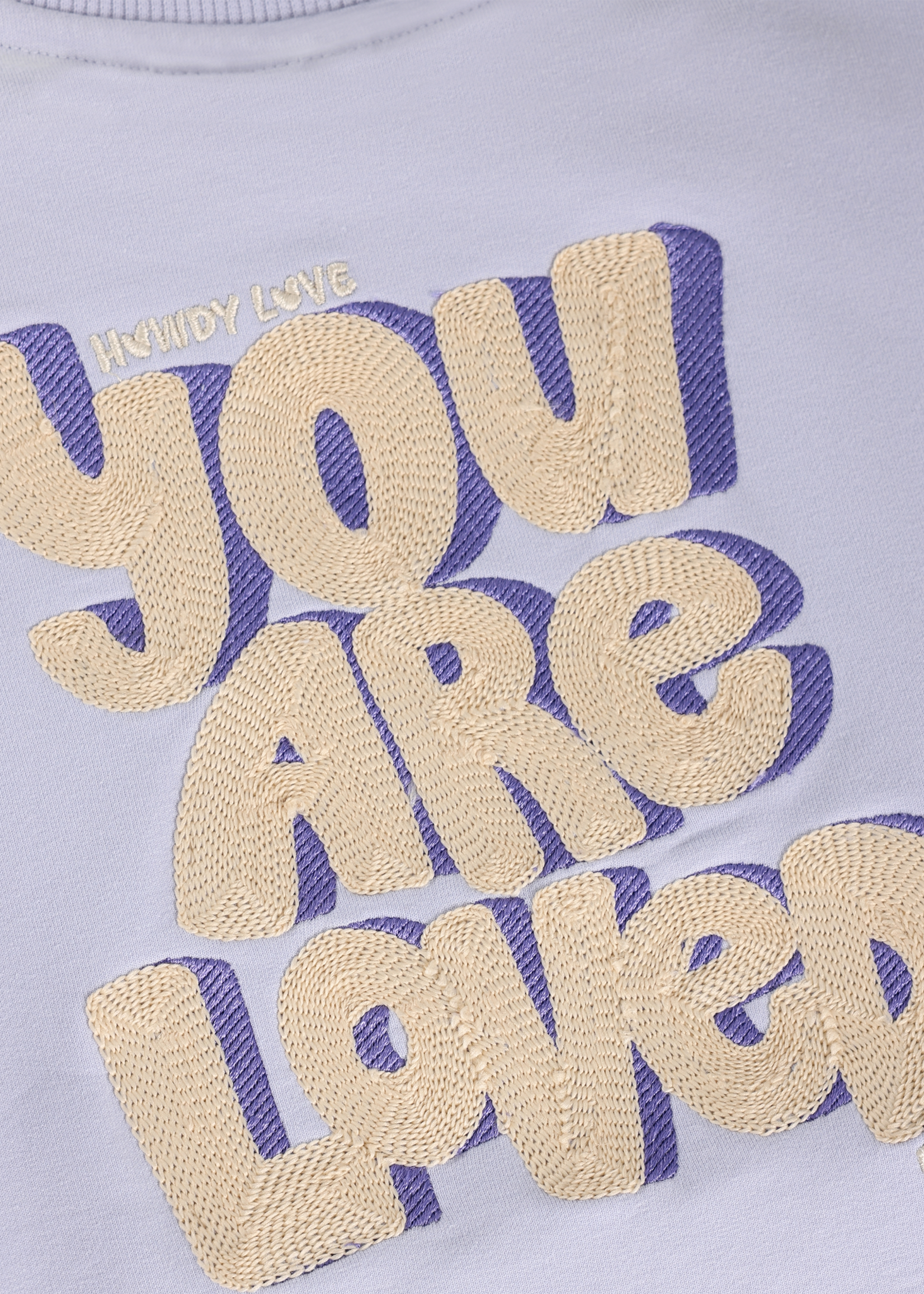 Daily 7 Sweater Ruffle Sleeve Icelandic Blue