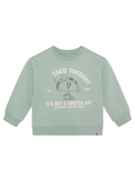 Daily 7 Oversized Sweater Print Green Milieu