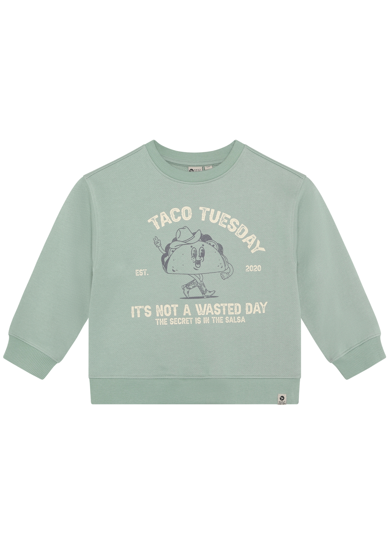 Daily 7 Oversized Sweater Print Green Milieu