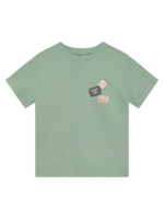 Daily 7 T-shirt Basic Badge Green Milieu