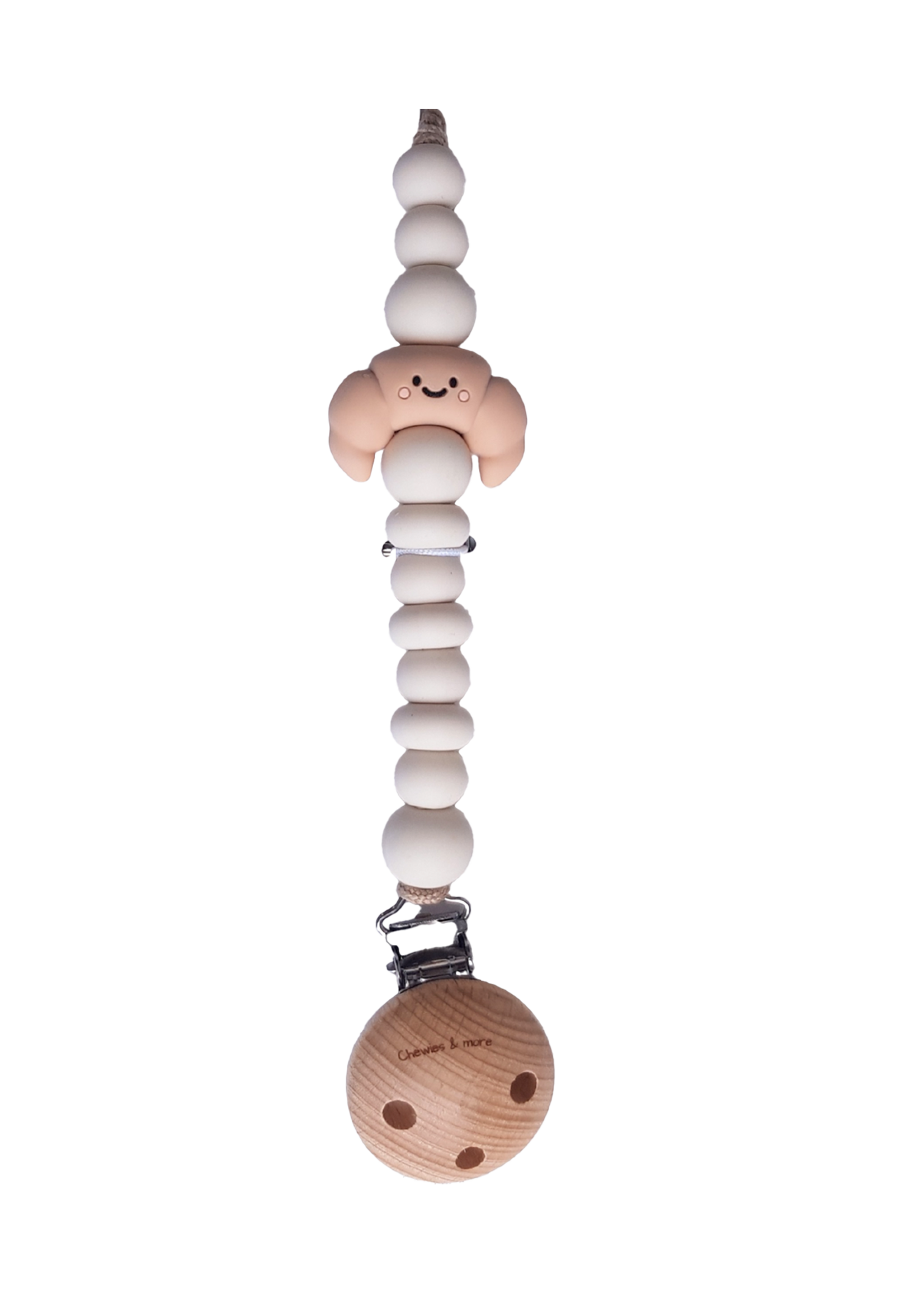 Chewies & More Croissant Clip | Beige