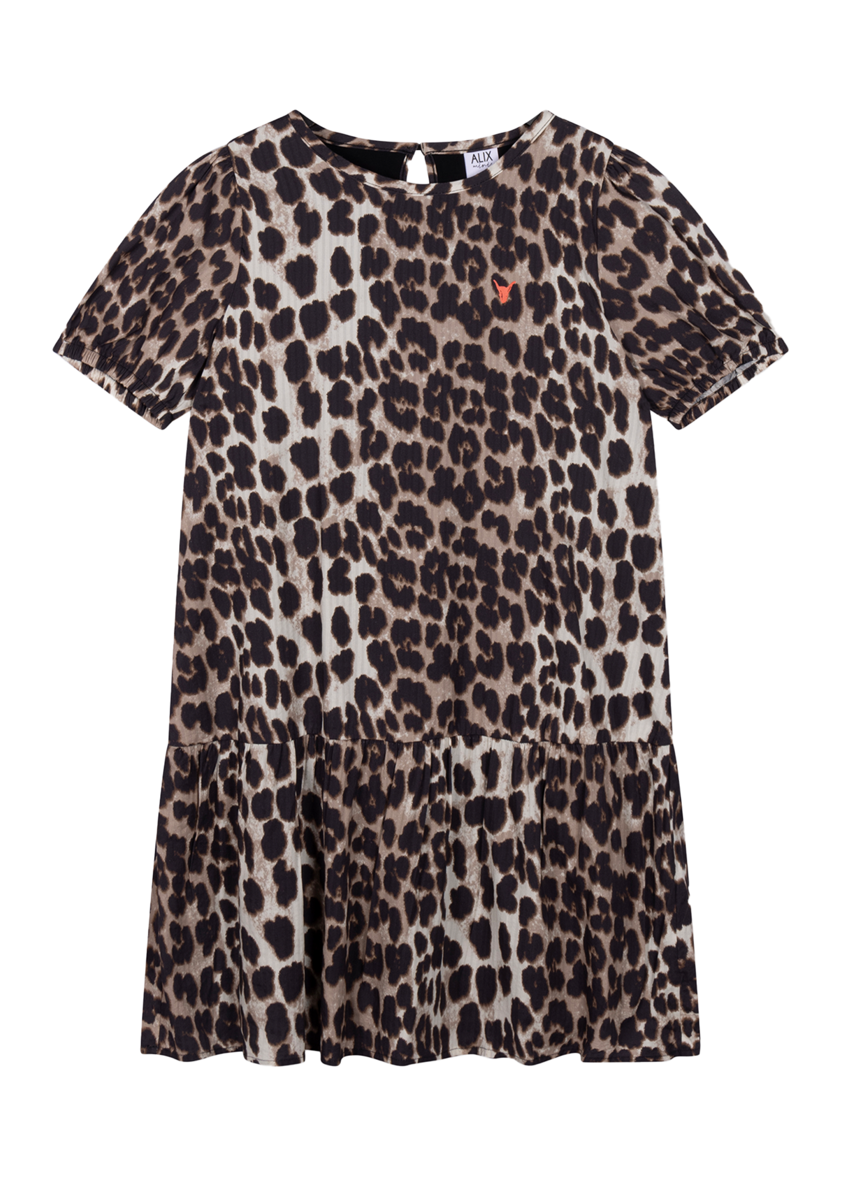 Alix Mini kids woven animal dress