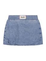 Alix Mini kids woven denim balloon skirt