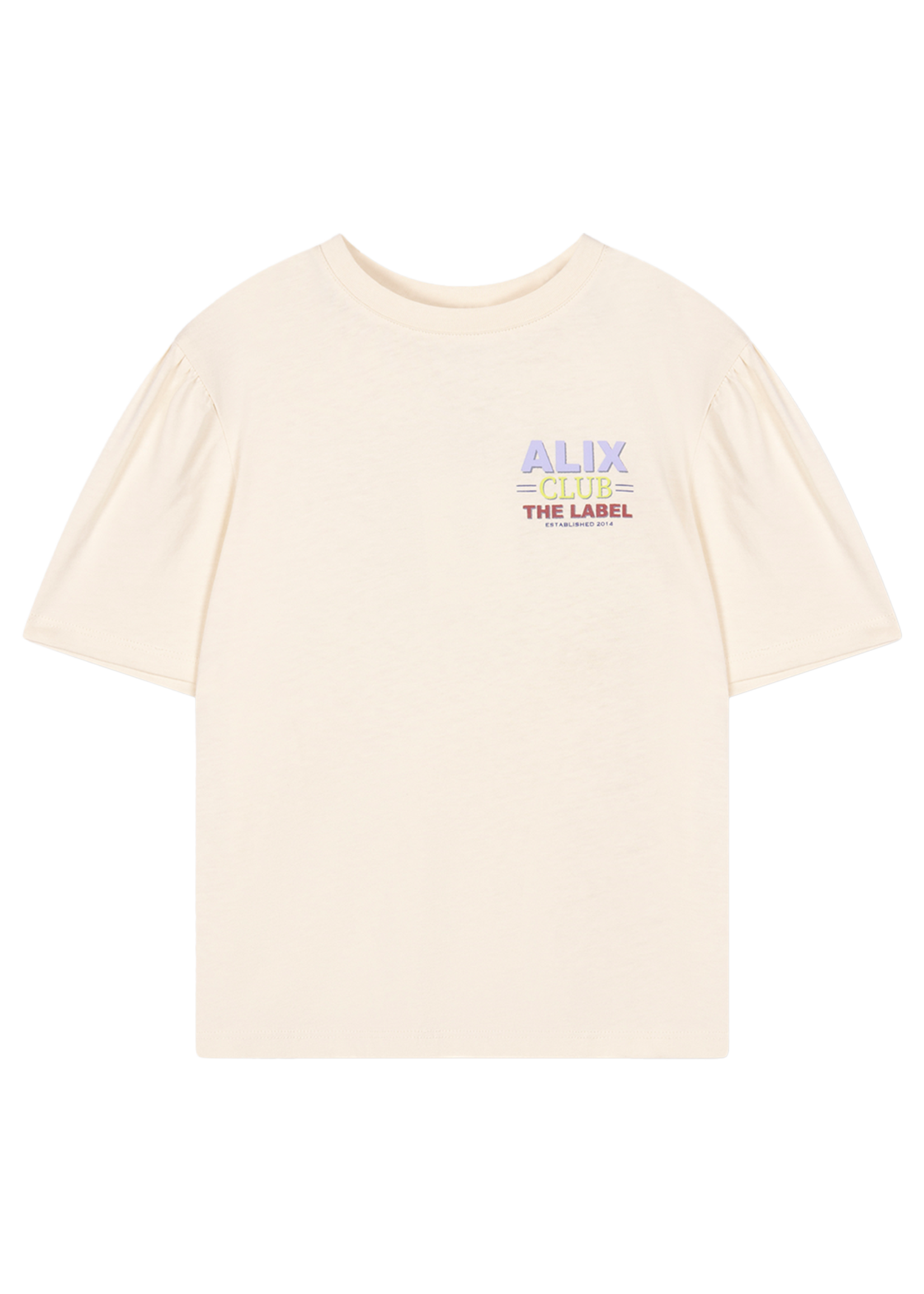 Alix Mini kids knitted multi colour artwork t-shirt