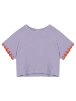 Alix Mini kids woven crinkle shirt