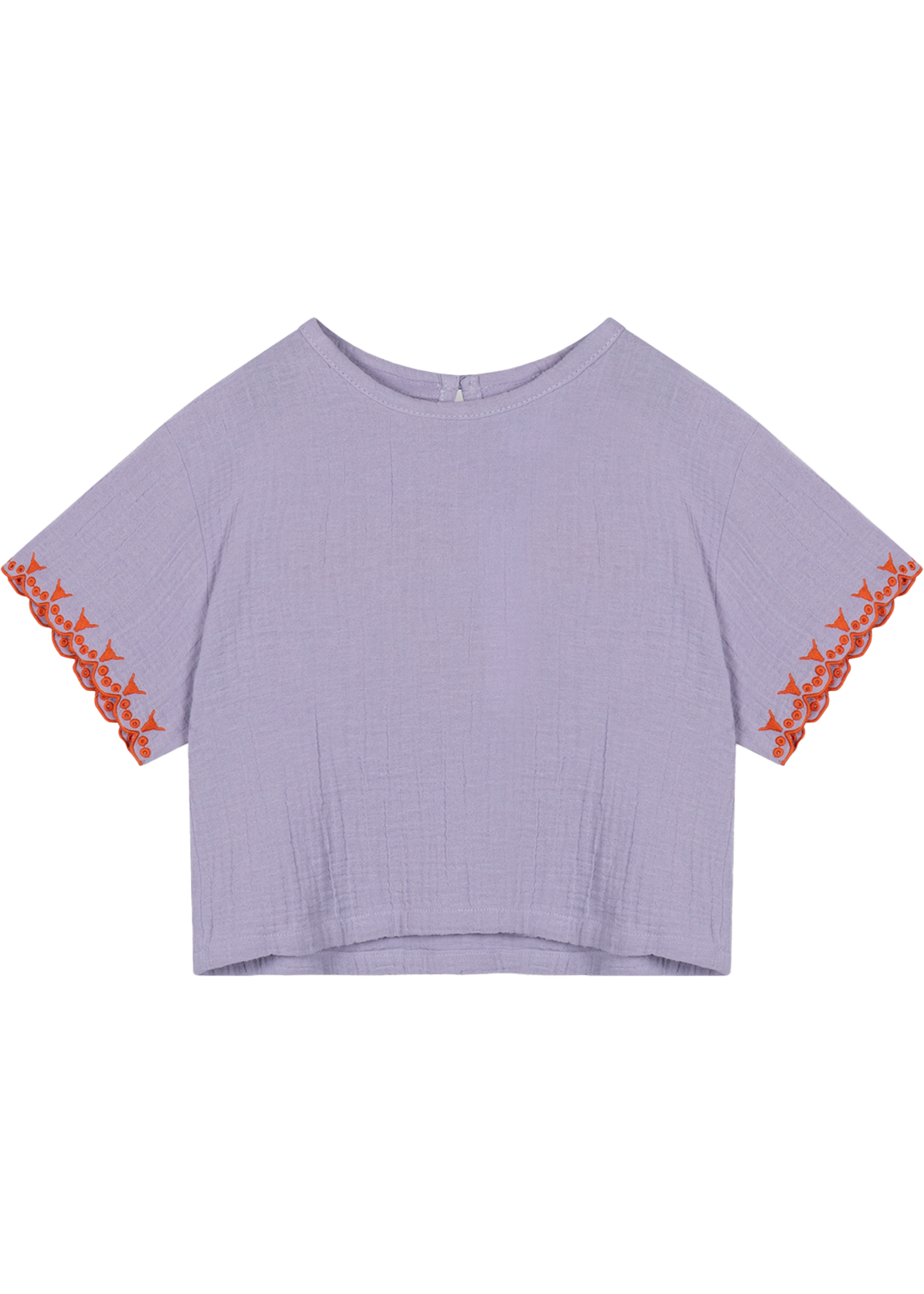 Alix Mini kids woven crinkle shirt