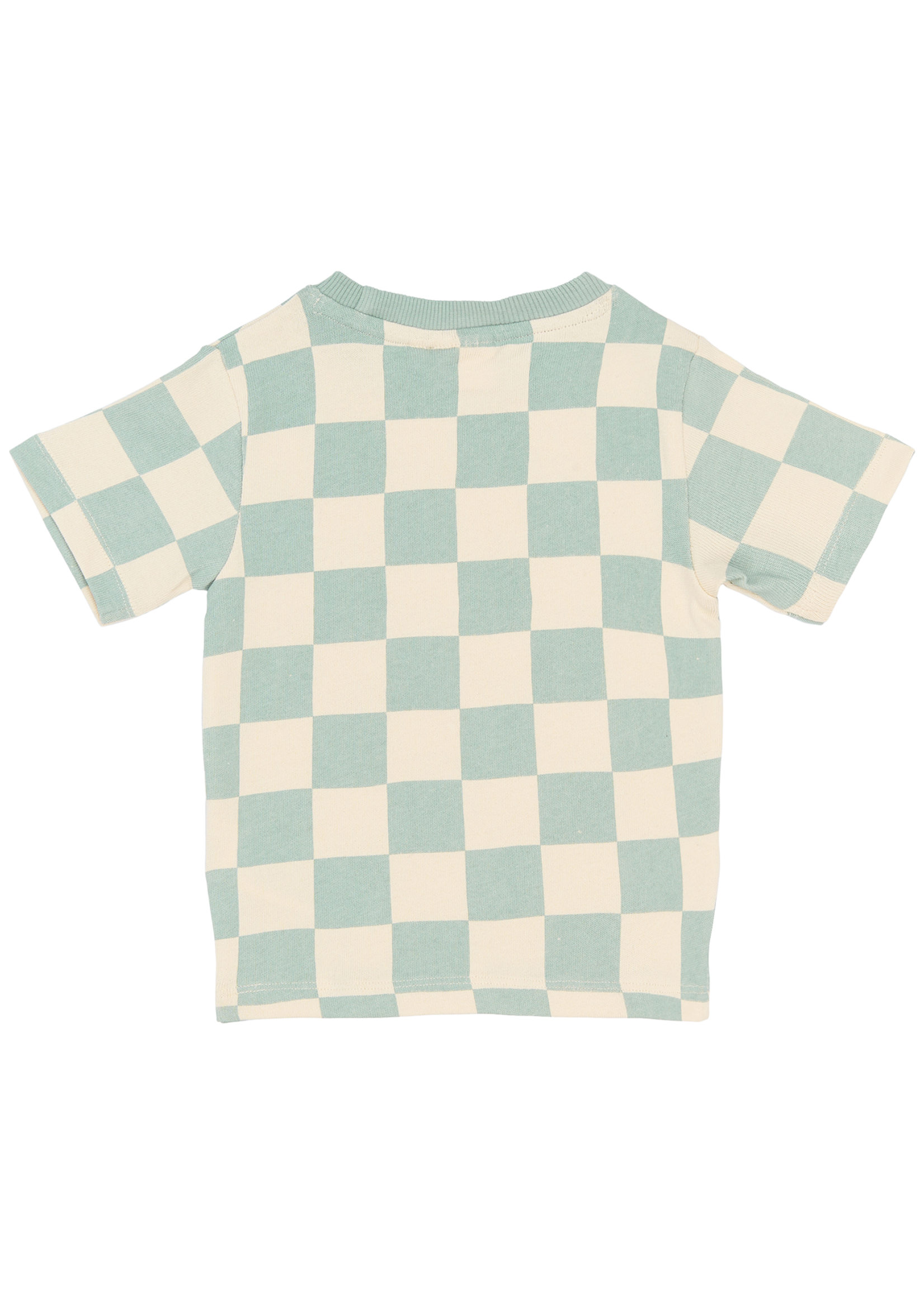 The New Siblings Sebastian Tee Aqua Gray AOP