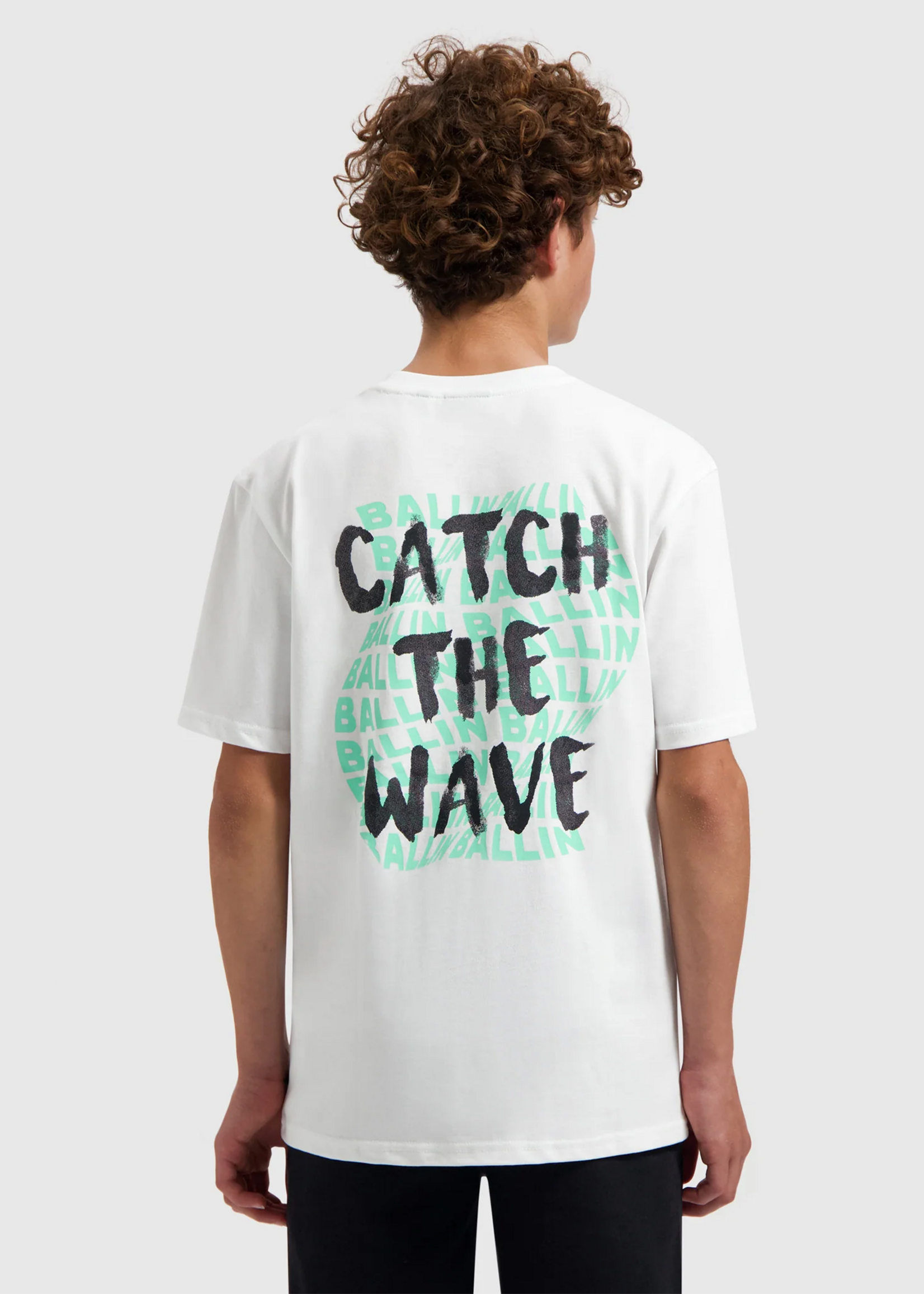 Ballin Junior Catch The Wave T-shirt White