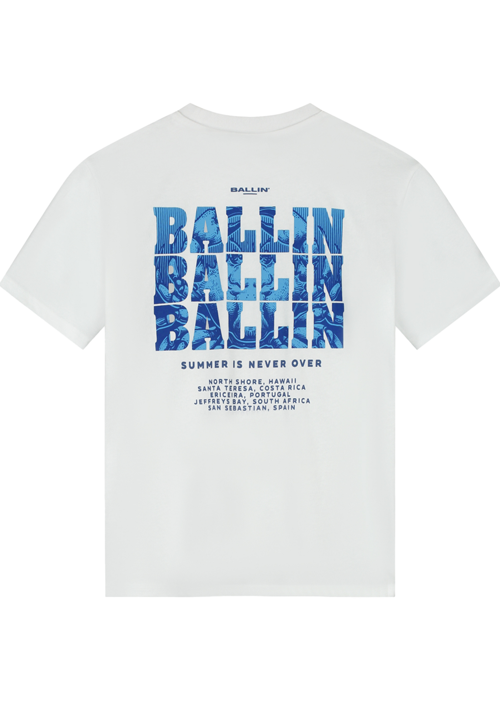Ballin Junior Summer Is Never Over T-shirt White