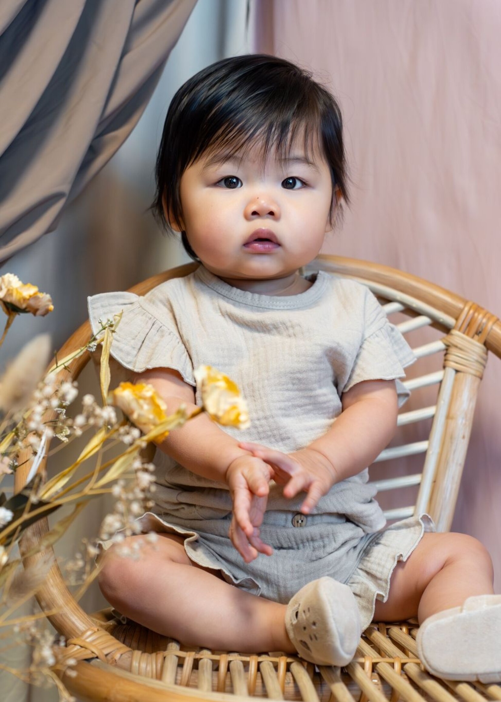 Klein Baby Short Ruffle Mousseline Pepper