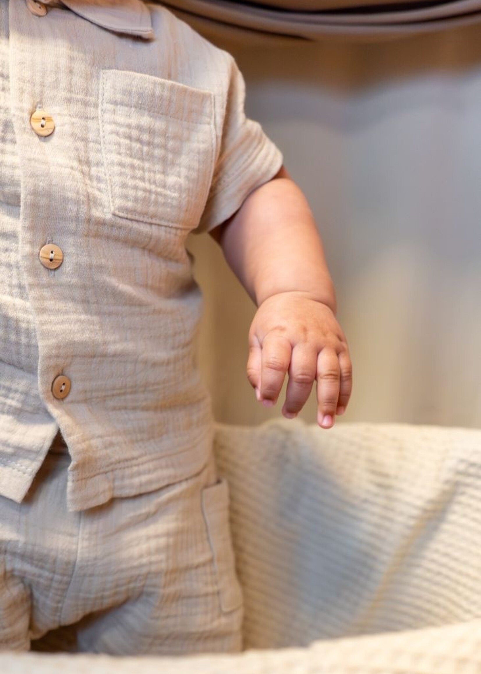 Klein Baby Shirt Buttons Mousseline Pepper