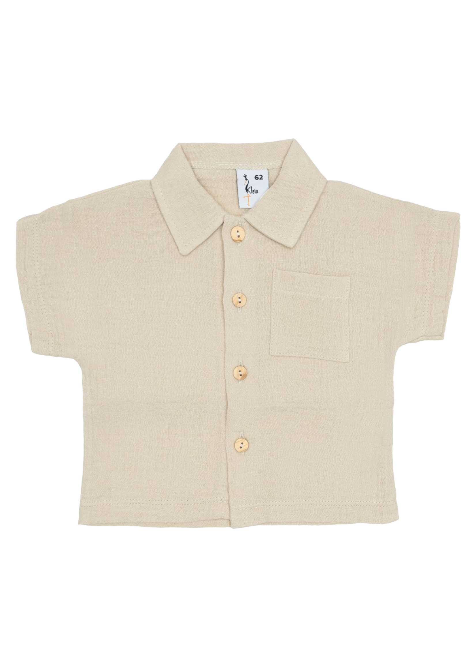 Klein Baby Shirt Buttons Mousseline Pepper