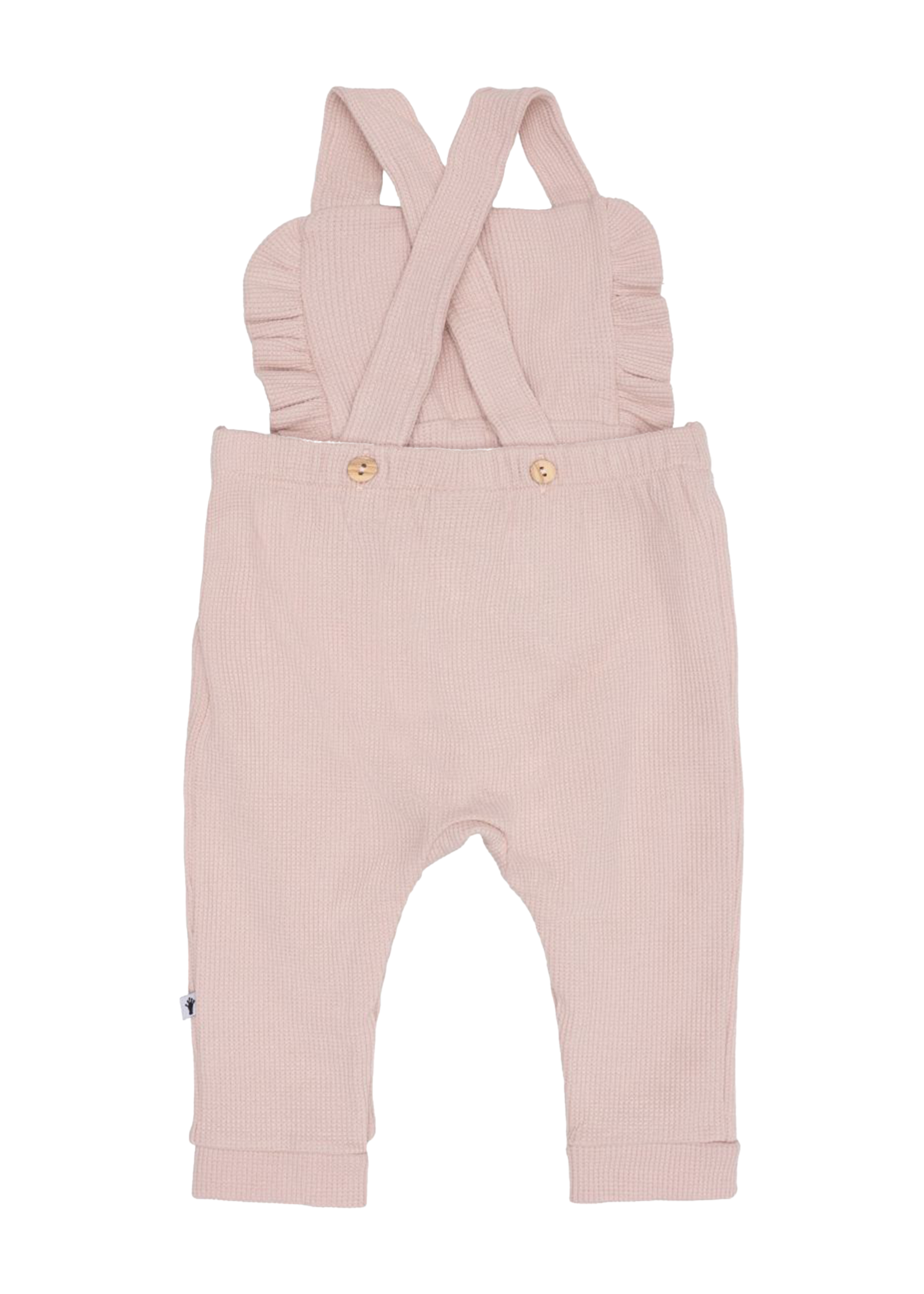 Klein Baby Jumpsuit Ruffle Waffle Pink