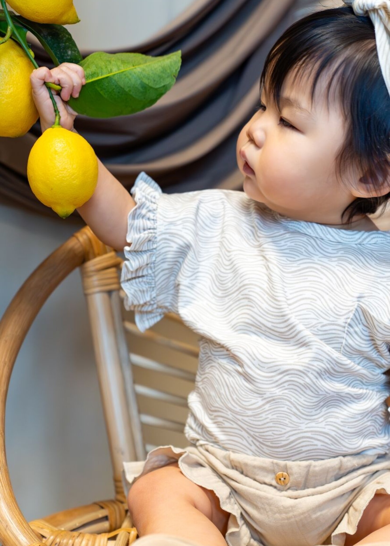 Klein Baby T-shirt Ruffle Butterfly AOP Waves SS26