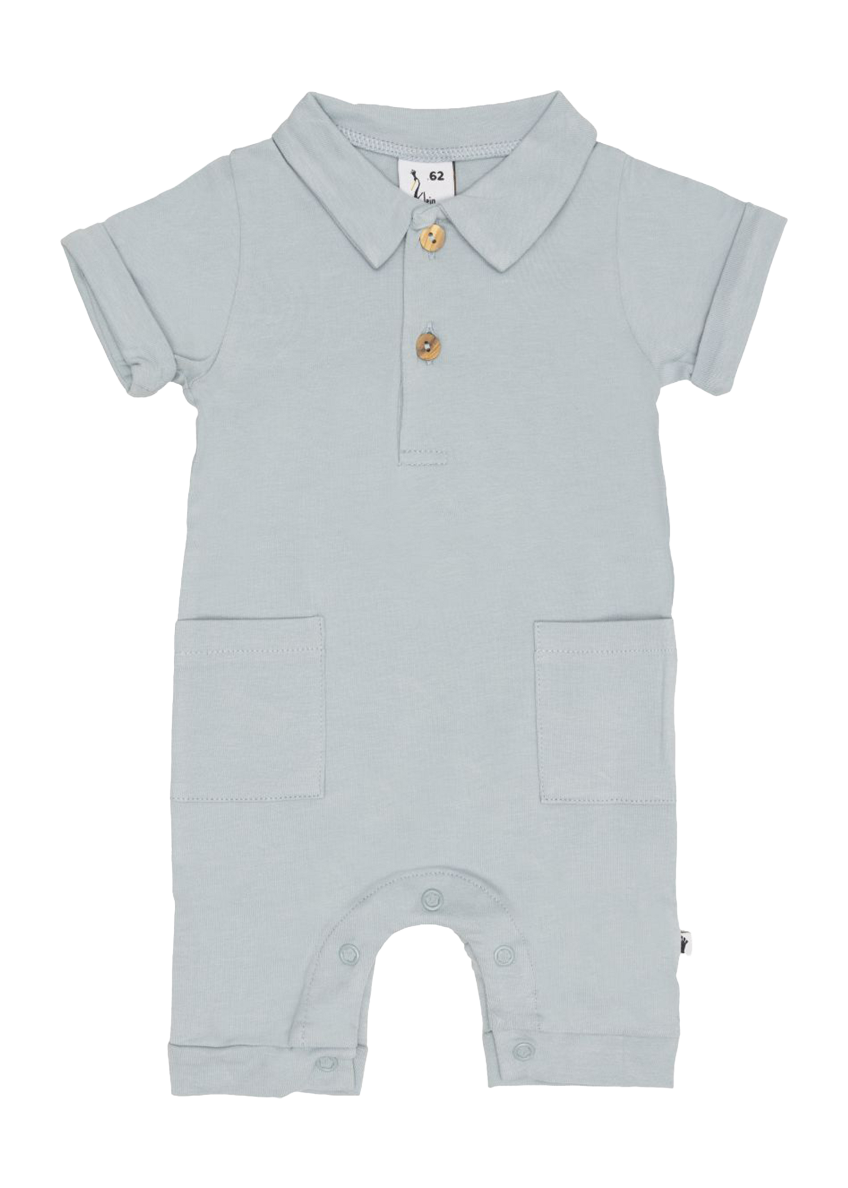 Klein Baby Jumpsuit Short Pockets Blue SS26