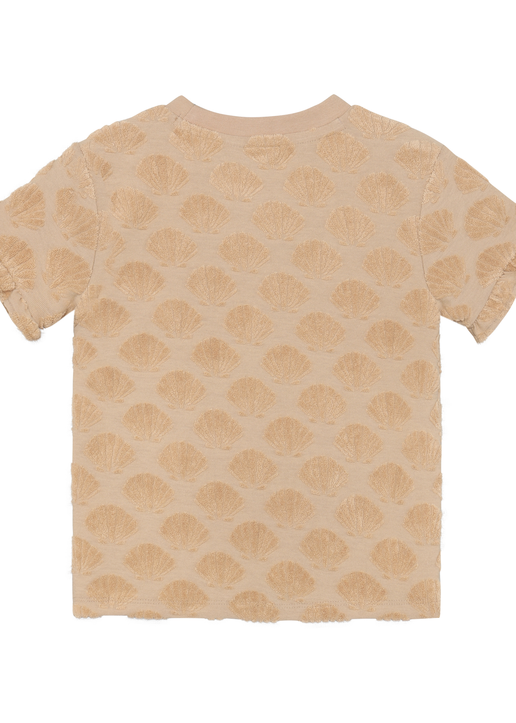 Daily 7 T-shirt Terry Print Latte Sand