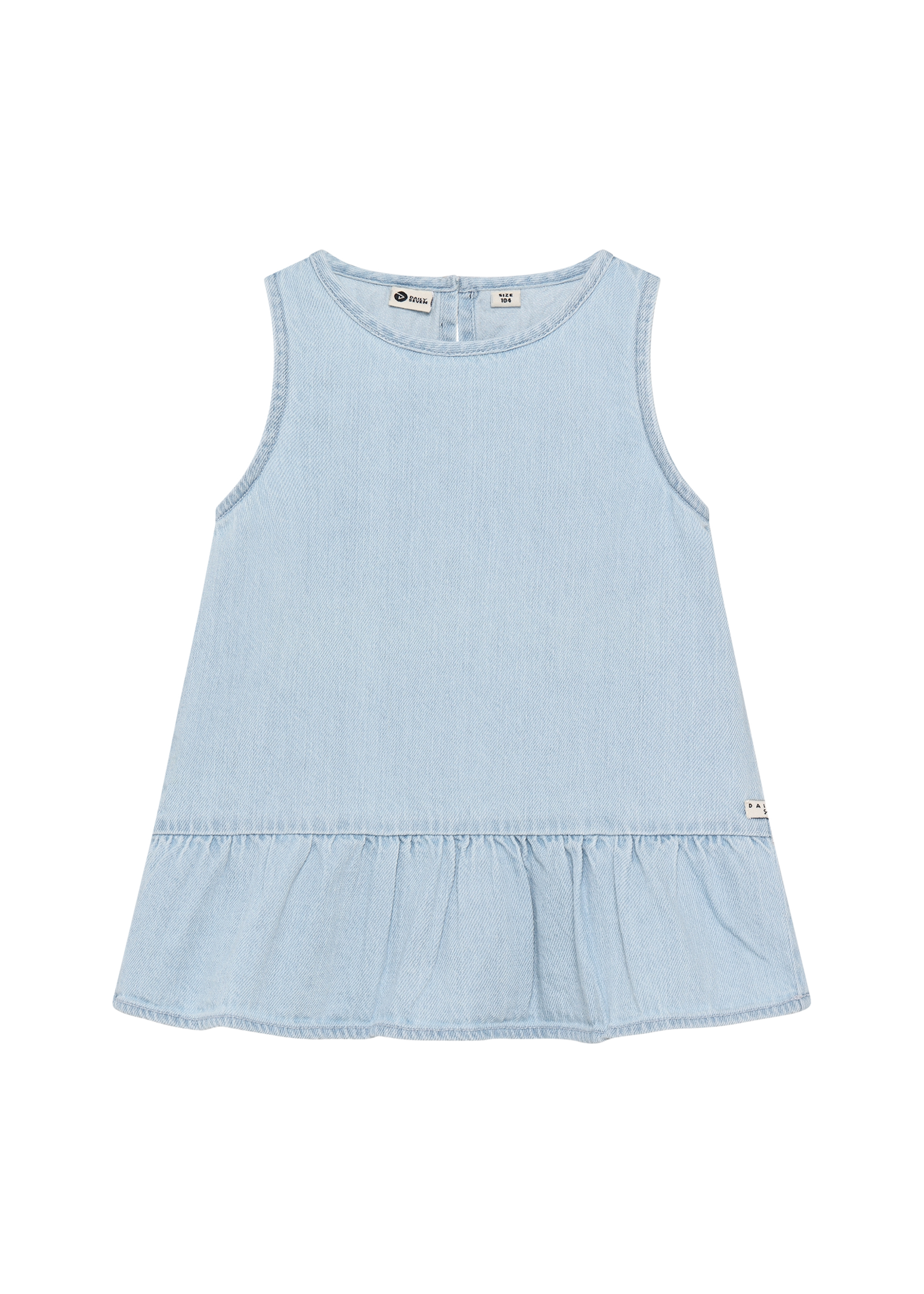 Daily 7 Light Weight Denim Singlet Light Denim Blue