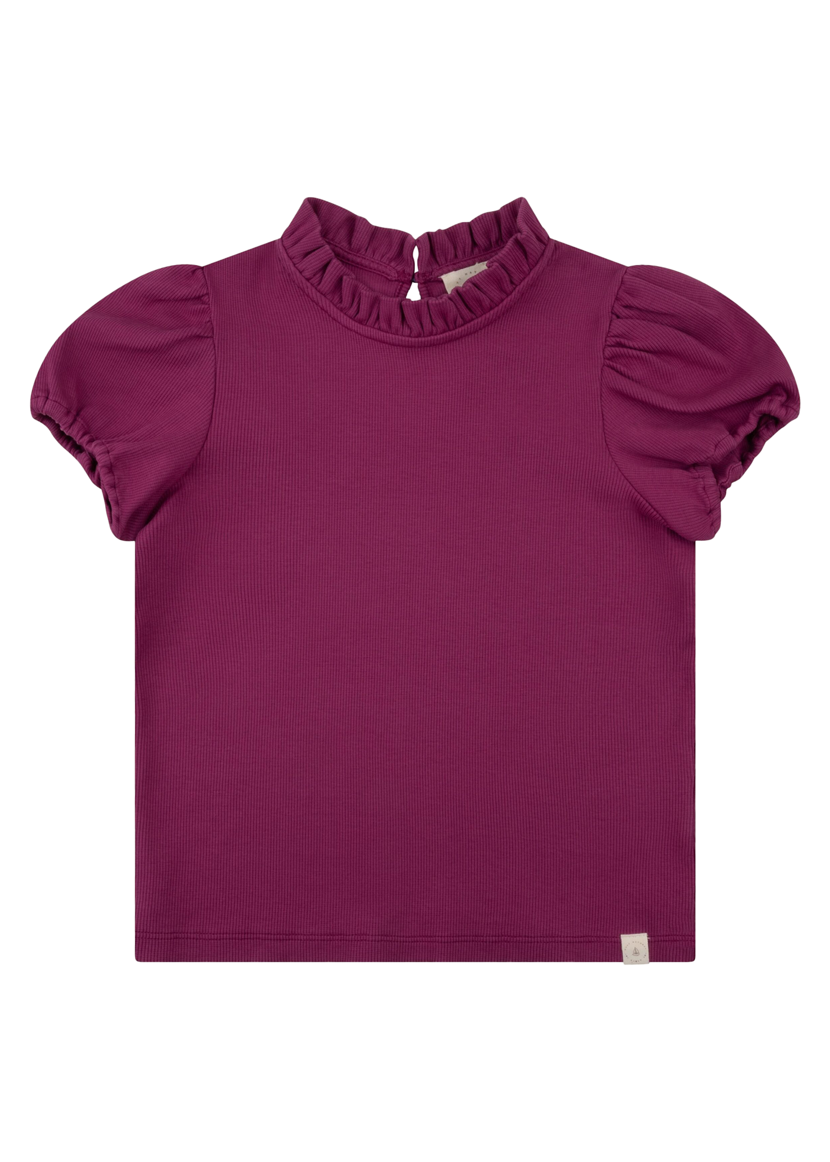 Navy Natural Holly top berry rib