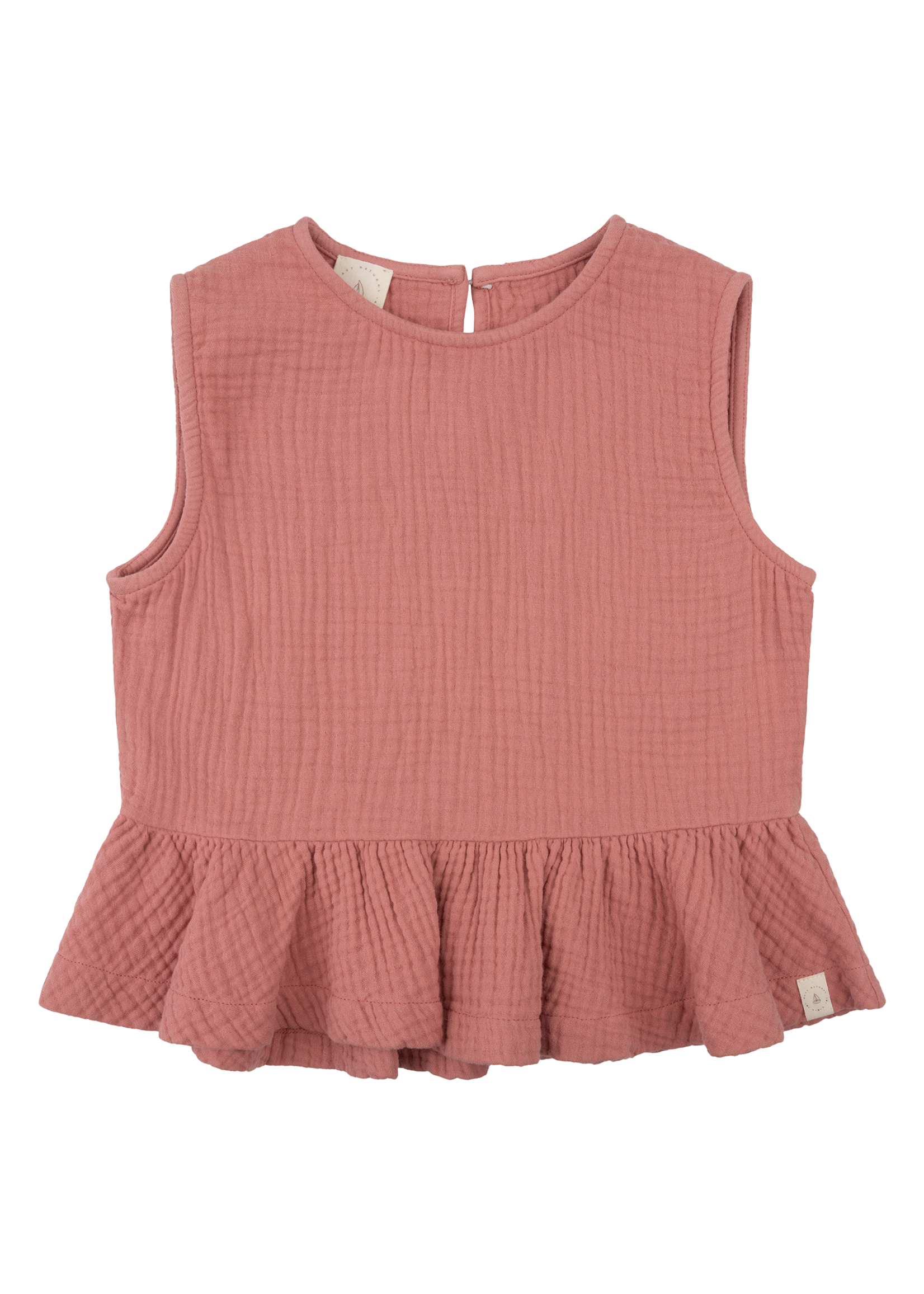 Navy Natural Rose top dusty rose