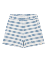 Navy Natural Niels short bath terry blue stripe