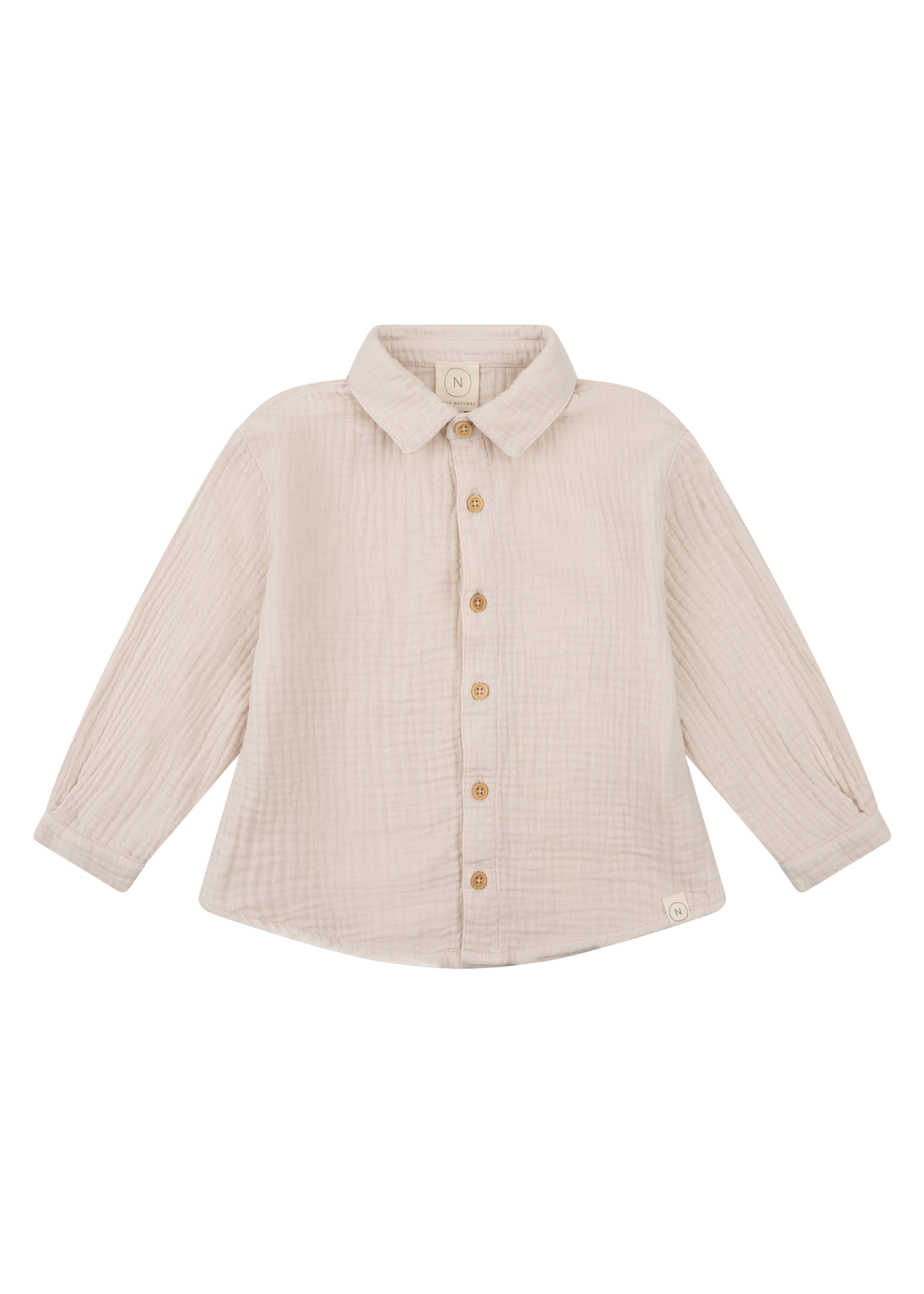 Navy Natural Boyd blouse almond mousseline