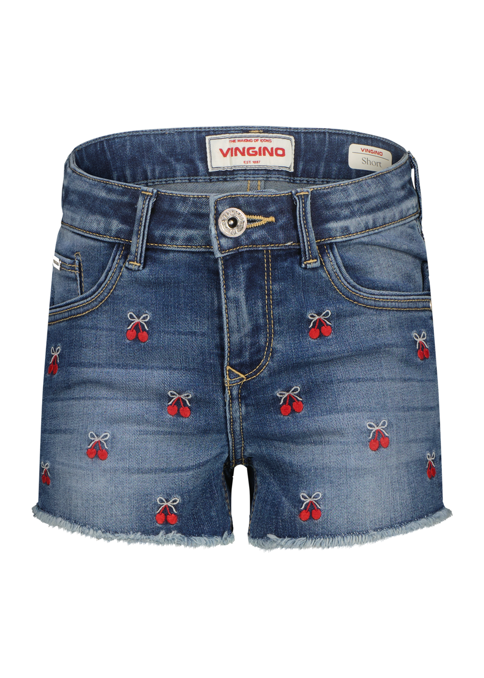 Vingino Dafina Cherry Mid Blue Wash