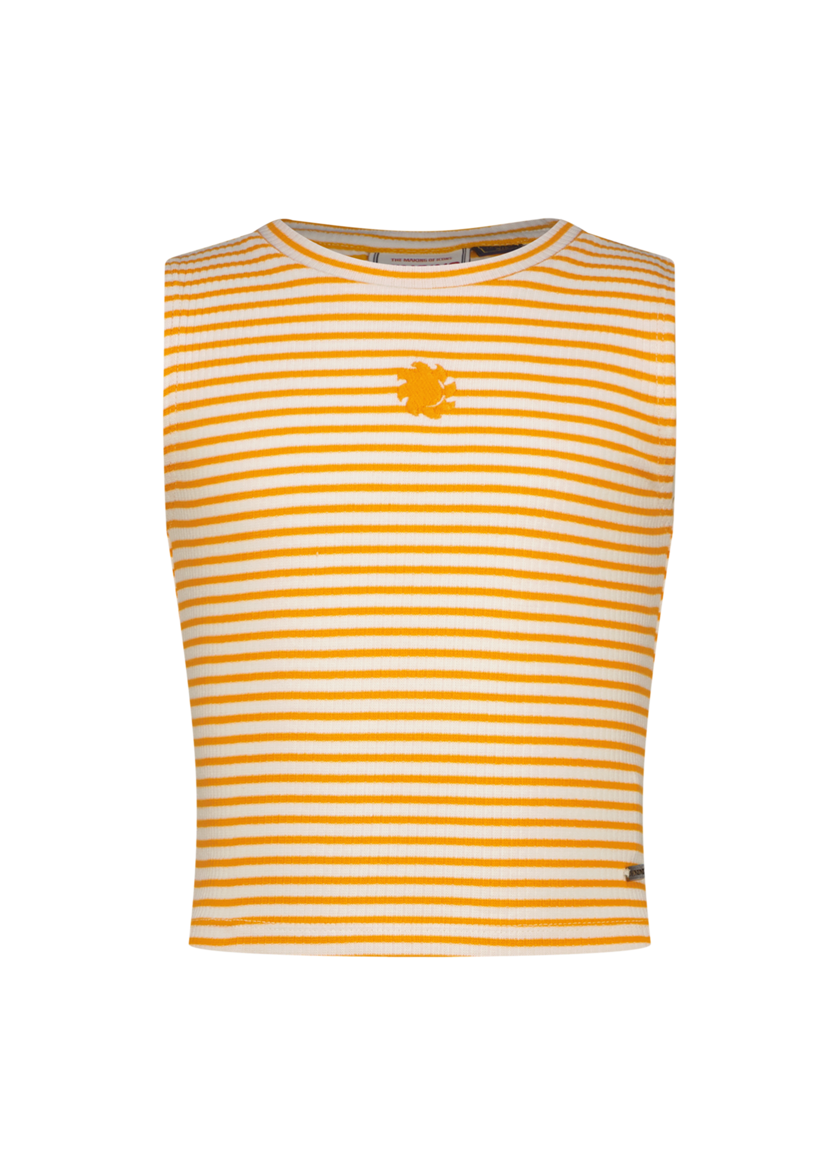 Vingino Icon-Crop stripe rib top Apricot