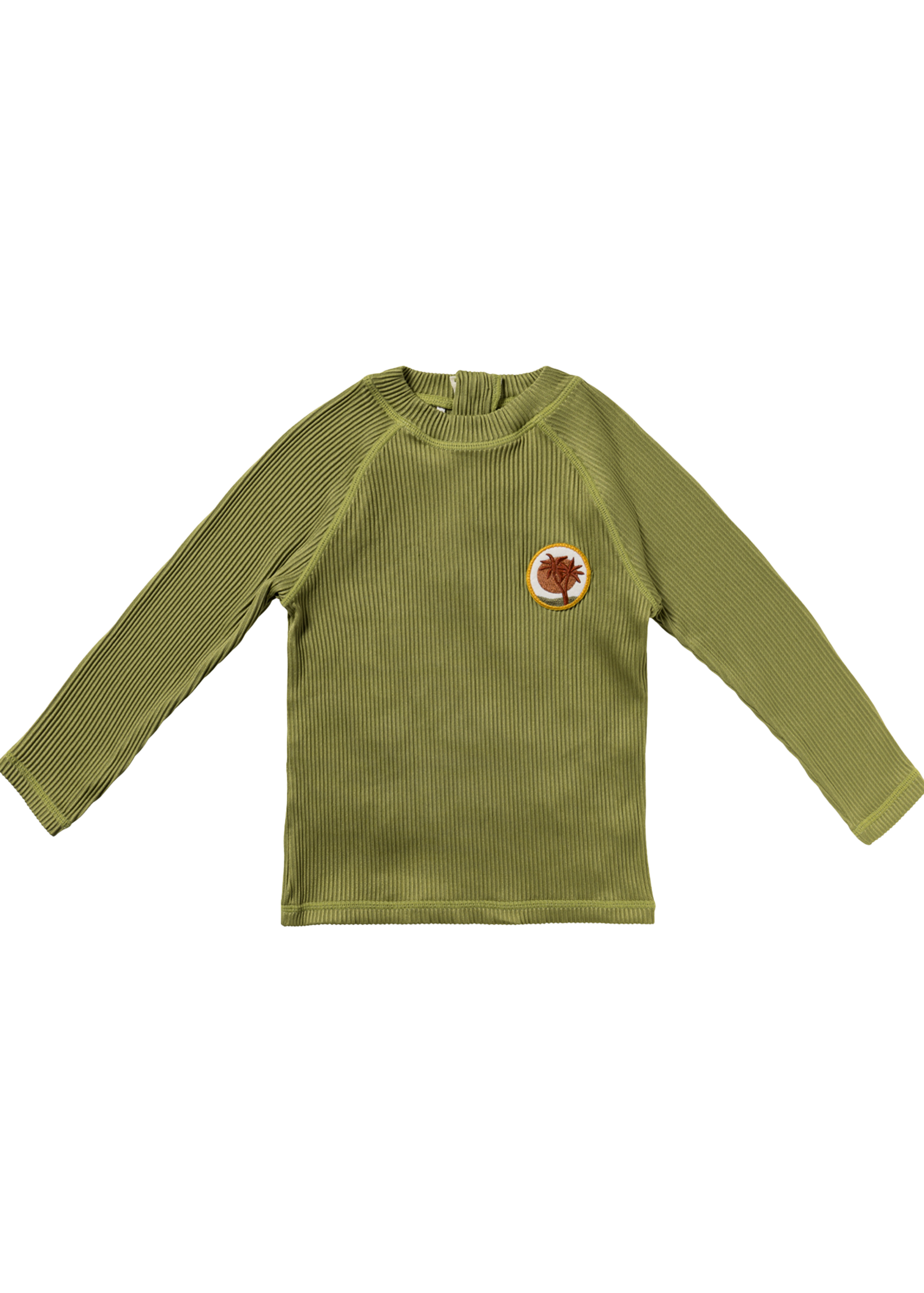 Salted Stories Solid Rib | Swim Longsleeve Iguana