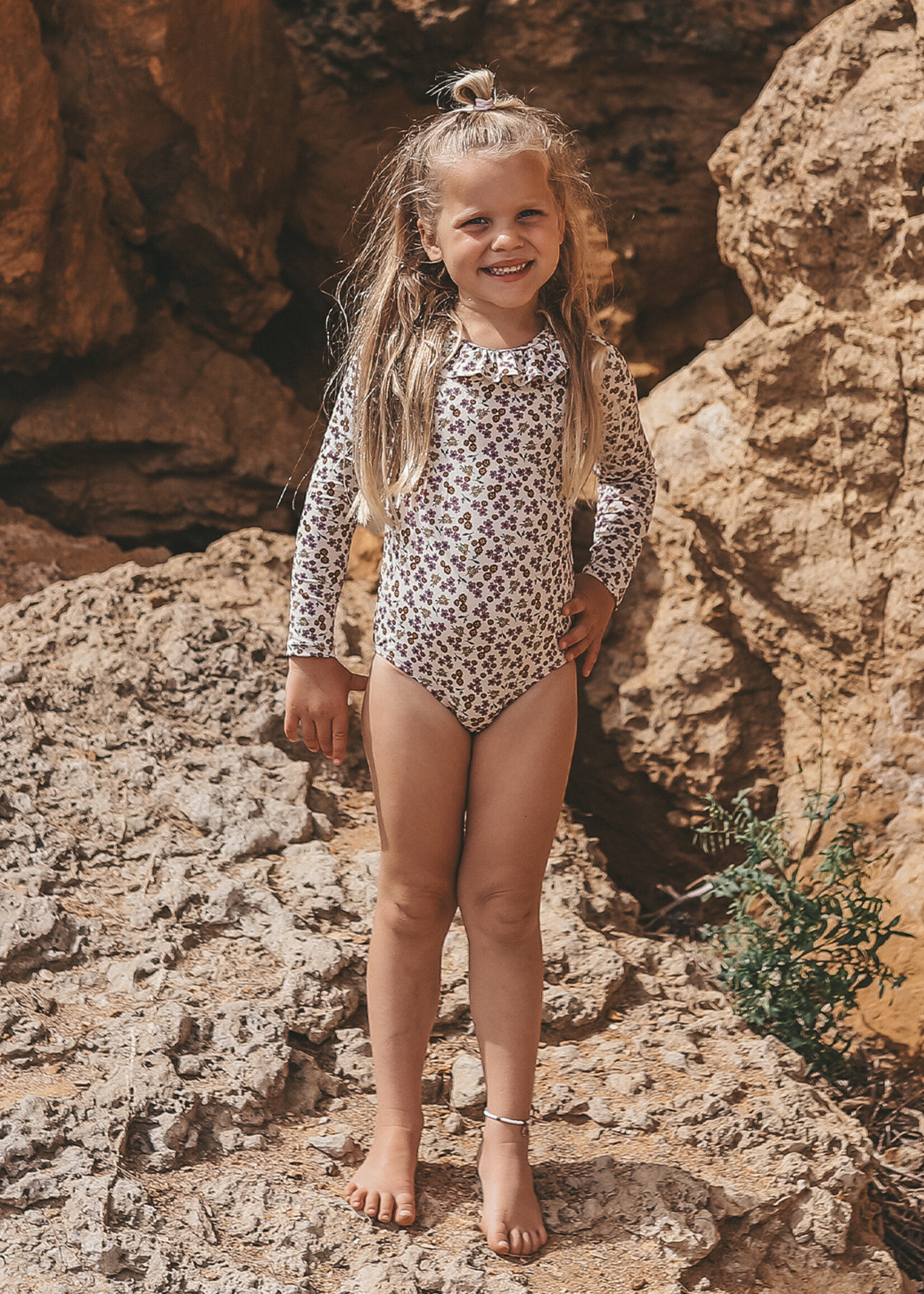 Salted Stories Sparkly Flower | Bodysuit Bombay Brown